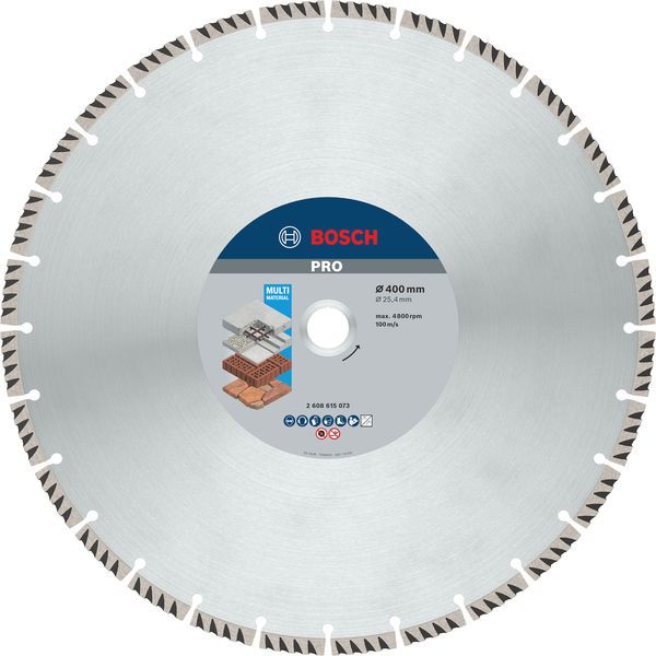 BOSCH PRO Multi Material Diamanttrennscheibe, 400 x 25,4 mm
