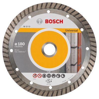 BOSCH Diamanttrennscheibe Standard for Universal Turbo, 180x22,23x2,5x10 mm, 10er-Pack