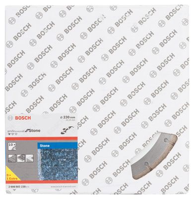 BOSCH Diamanttrennscheibe Standard for Stone, 230 x 22,23 x 2,3 x 10 mm, 10er-Pack