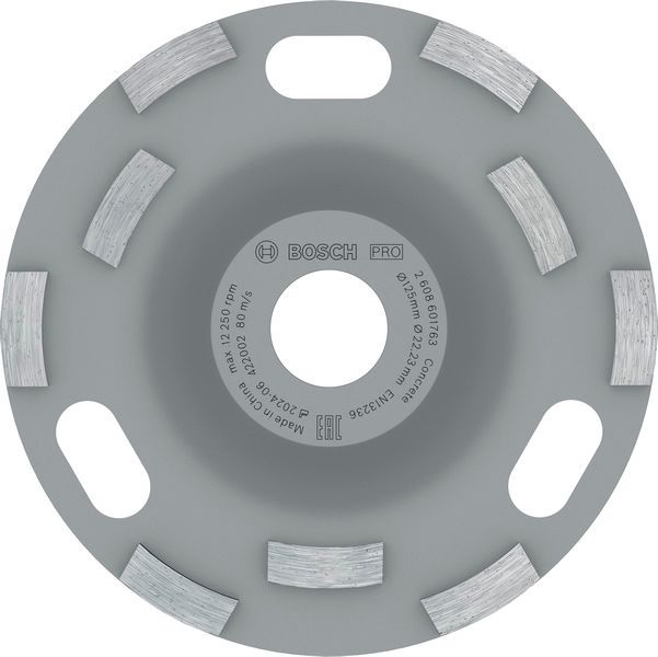 BOSCH PRO Concrete Topfscheibe, 50 x 125 mm, 22,23 mm