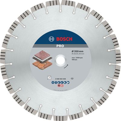 BOSCH PRO Stone Diamanttrennscheibe, 350 x 20/25,4 mm