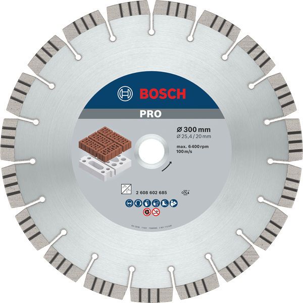 BOSCH PRO Abrasive Diamanttrennscheibe, 300 x 20/25,4 mm