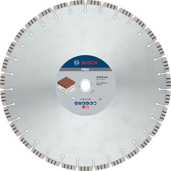 BOSCH PRO Abrasive Diamanttrennscheibe, 450 x 25,4 mm
