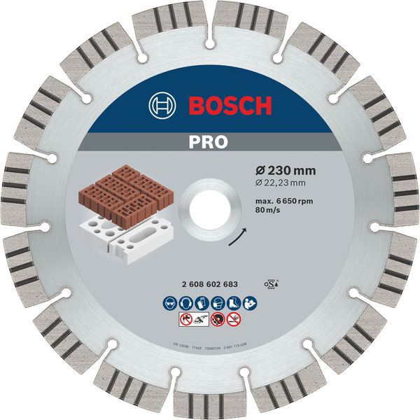 BOSCH PRO Abrasive Diamanttrennscheibe, 230 x 22,23 mm