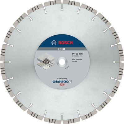 BOSCH PRO Concrete Diamanttrennscheibe, 400 x 20/25,4 mm