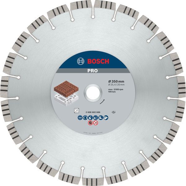 BOSCH PRO Abrasive Diamanttrennscheibe, 350 x 20/25,4 mm