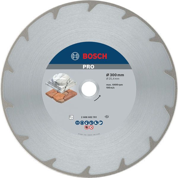 BOSCH PRO Marble Diamanttrennscheibe, 300 x 25,4 mm