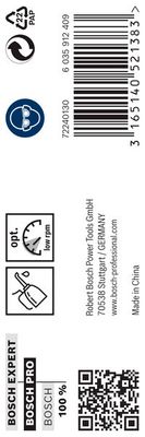 BOSCH PRO Stainless Steel HSS-Co Spiralbohrer, 12 x 101 x 151 mm, 5-teilig