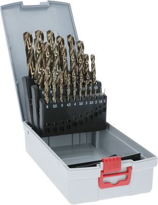 BOSCH PRO Stainless Steel HSS-Co Spiralbohrer-Set, 25-teilig