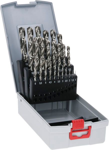 BOSCH PRO Metal HSS-G Spiralbohrer Set, 25-teilig