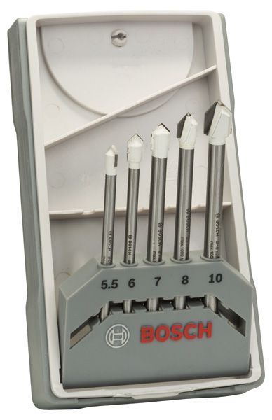 BOSCH 5-tlg. CYL-9 Ceramic Fliesenbohrer-Set, 5,5–10 mm