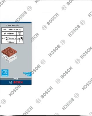BOSCH PRO Trockenbohrkrone, 162 x 150 mm, G 1/2 Zoll