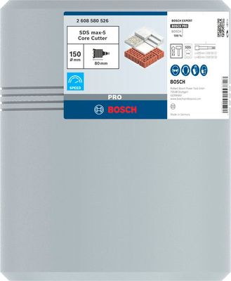 BOSCH PRO SDS max-5 Bohrkrone, 150 x 80 x 92 mm