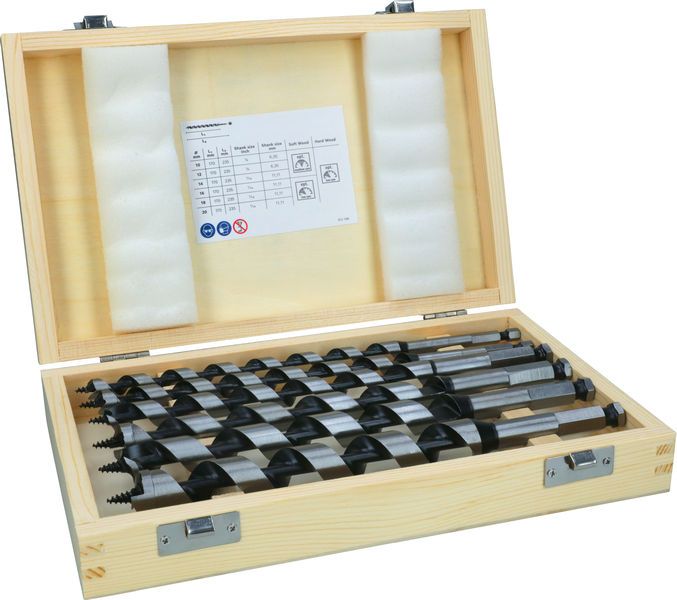 BOSCH PRO Wood Holzschlangenbohrer Set, L235 mm, 6-teilig