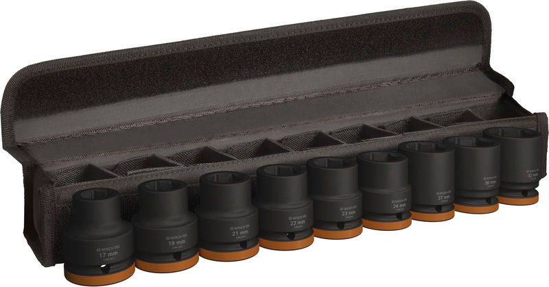 BOSCH PRO Impact Steckschlüsselsatz Set, 3/4", Standard, 9-teilig