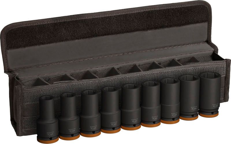 BOSCH PRO Impact Steckschlüsselsatz Set, 3/4", tief, 9-teilig