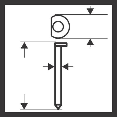 BOSCH DA Senkkopf-Stift, SK64-34 63NR, 1,8mm, 63mm, rostfrei, 4000er-Pack