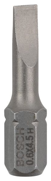 BOSCH Schrauberbit Extra-Hart S 0,6 x 4,5, 25 mm, 3er-Pack