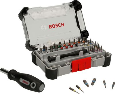 BOSCH Schraubendreher-Set mit Präzisions- und Standardbits, Display, 6 x 42-teilig