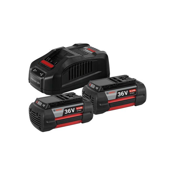 BOSCH Starter-Set 2 x GBA 36V 6.0Ah + GAL 3680 CV