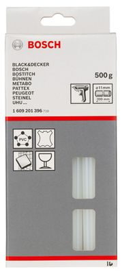 BOSCH Schmelzkleber, 11 x 200 mm, 500 g, transparent