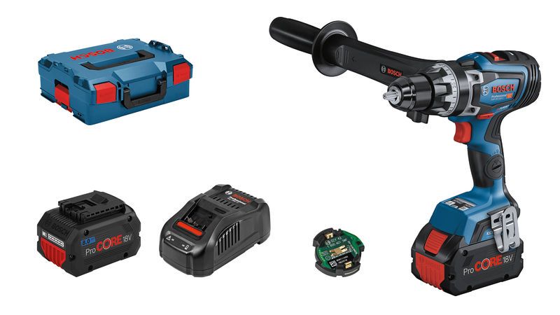 BOSCH Akku-Bohrschrauber GSR 18V-150 C mit 2x Akku ProCORE18V 8.0Ah in L-BOXX