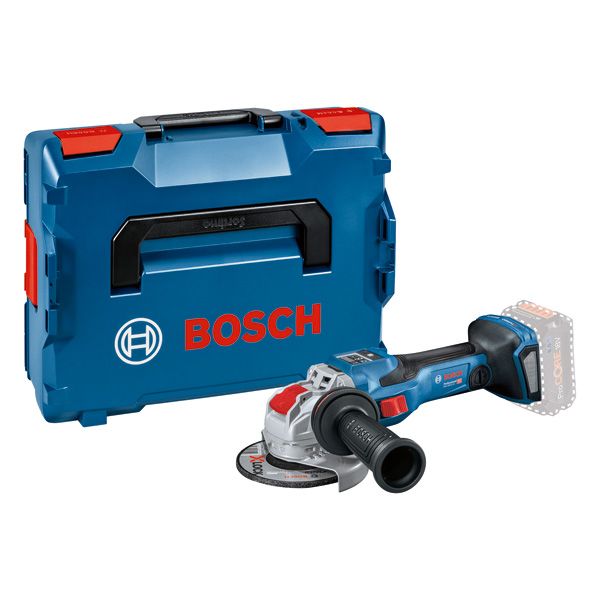 BOSCH Akku-Winkelschleifer BITURBO mit X-LOCK GWX 18V-15 SC, L-BOXX