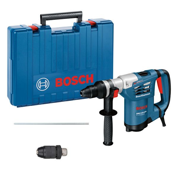 BOSCH Bohrhammer mit SDS plus GBH 4-32 DFR, Handwerkkoffer, Schnellspannbohrfutter