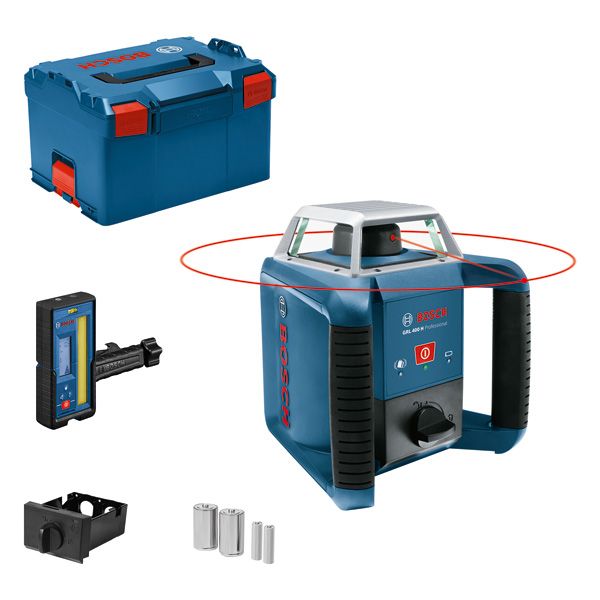 BOSCH Rotationslaser GRL 400 H + LR 45 in L-BOXX