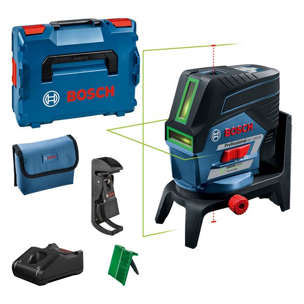 BOSCH Kombilaser GCL 2-50 CG, mit 1 x 2,0 Li-Ion Akku, RM 2, L-BOXX