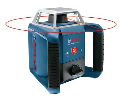 BOSCH Rotationslaser GRL 400 H, mit Laserempfänger LR 1 und Transportkoffer