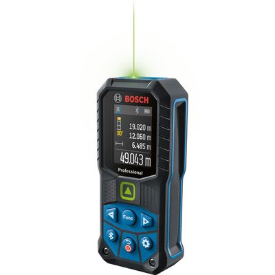 BOSCH Laser-Entfernungsmesser GLM 50-27 CG mit 2 x 1,5 V LR6-Batterie (AA)