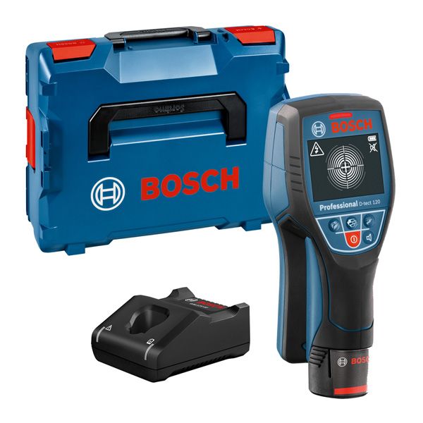 BOSCH Ortungsgerät Wallscanner D-tect 120, mit 1 x 1.5 Ah Li-Ion Akku, L-BOXX