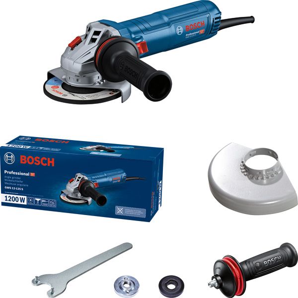BOSCH Winkelschleifer GWS 12-125 S, mit Schutzhaube