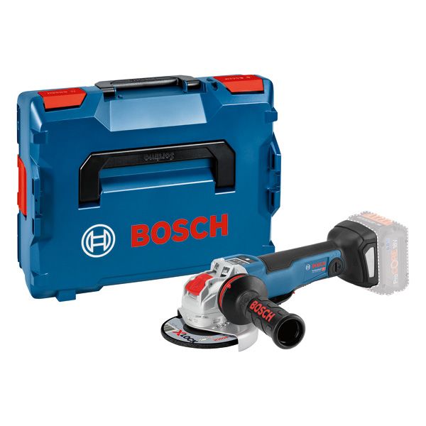 BOSCH Akku-Winkelschleifer mit X-LOCK GWX 18V-10 PSC, L-BOXX 136