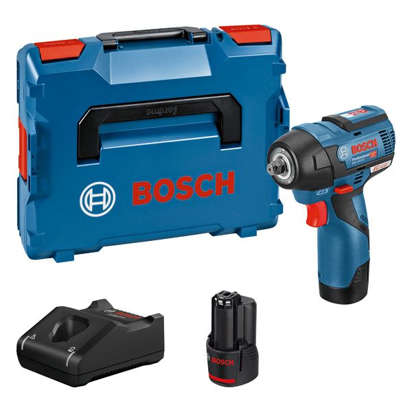 BOSCH Akku-Drehschlagschrauber GDS 12V-115, 2 x 3.0 Ah Li-Ion Akku, L-BOXX