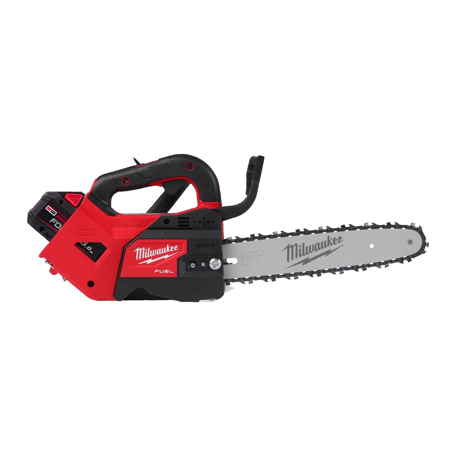 MILWAUKEE 	 M18 FUEL™ Akku-Top-Handle-Kettensäge 30 cm Schwert M18FTHCHS30-802