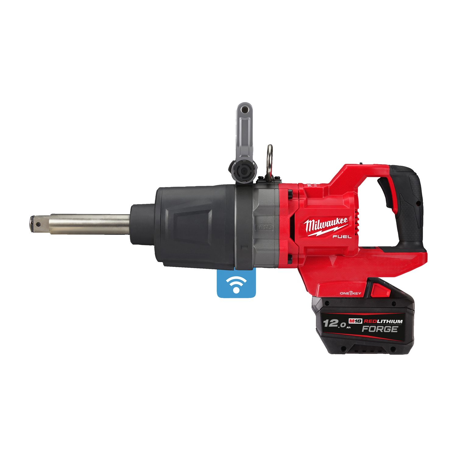 MILWAUKEE M18 FUEL™ ONE-KEY™ 1˝-Akku-Schlagschrauber mit Sprengring und langem Schaft M18ONEFHIWF1D-121C