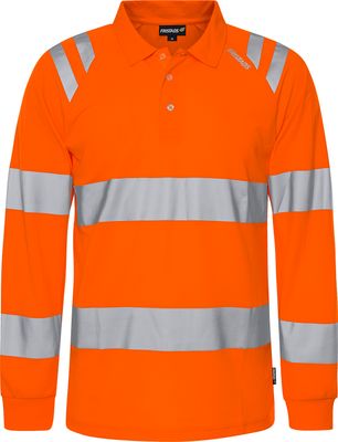 FRISTADS High Vis Poloshirt Langarm Kl. 3 7864 GPST  Größe XS