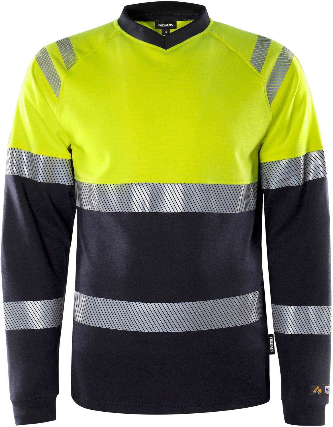FRISTADS Flamestat High Vis Langarm-T-Shirt  Kl. 1 7107 TFL Größe L