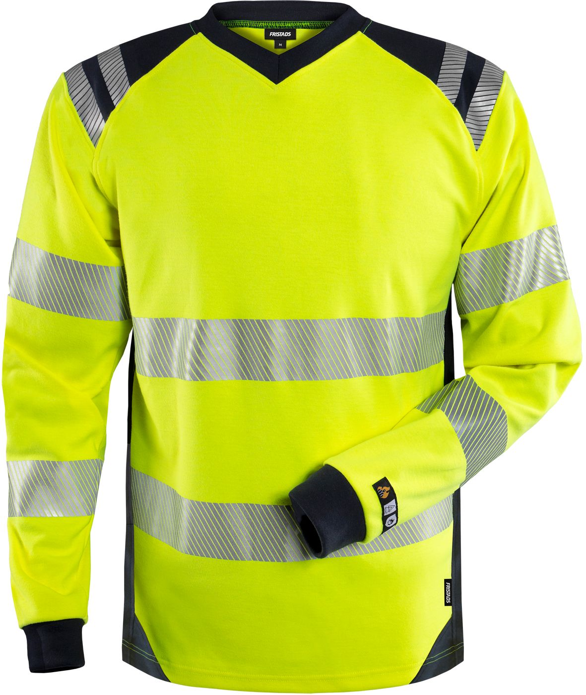 FRISTADS Flamestat High Vis Langarm-T-Shirt Kl. 3 7359 TFL Größe L
