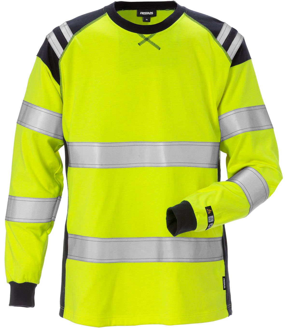 FRISTADS Flamestat High Vis T-Shirt, Langarm, Damen Kl. 3 7097 TFLH Größe L