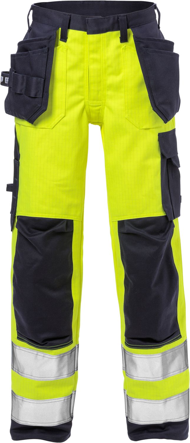 FRISTADS Flame High Vis Handwerkerhosen Damen Kl. 2 2589 FLAM Größe 50