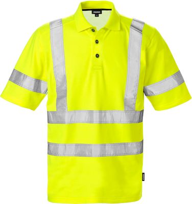 FRISTADS High Vis Poloshirt 7025 Kl. 3 PHV Größe 4XL