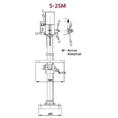 ELMAG STRANDS Getriebe-Säulenbohrmaschine S 25 M