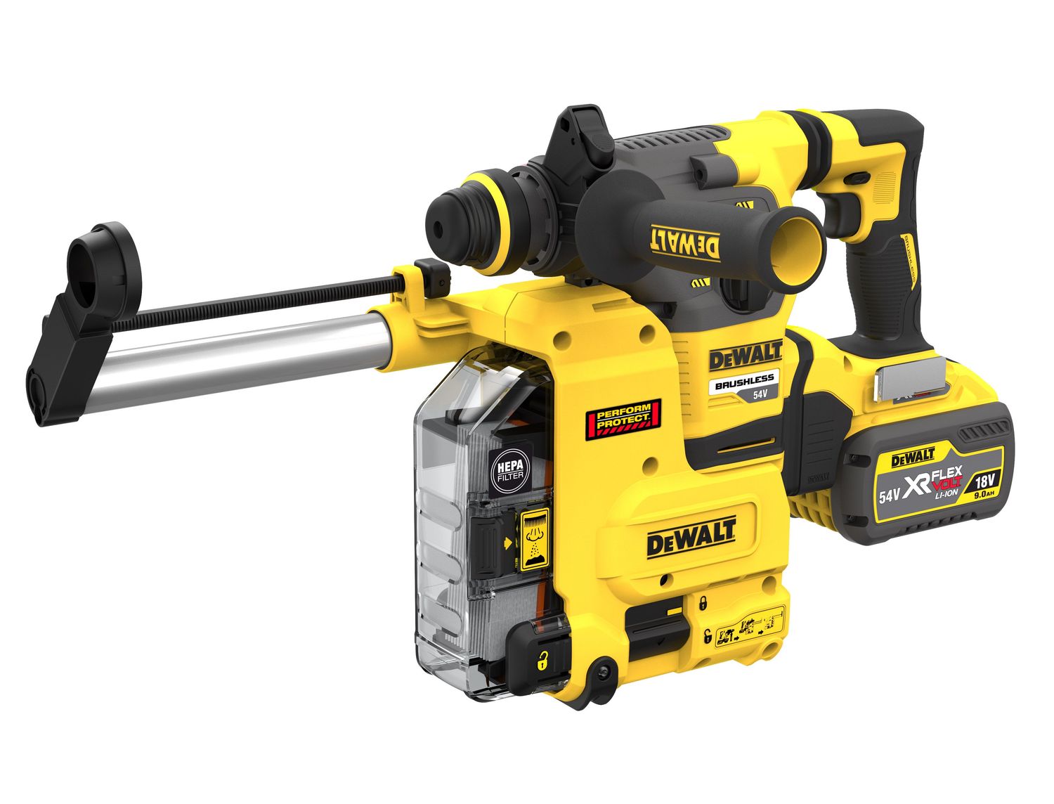 DEWALT Flexvolt DCH335X2-QW Akku-Kombihammer SDS-plus, 54V