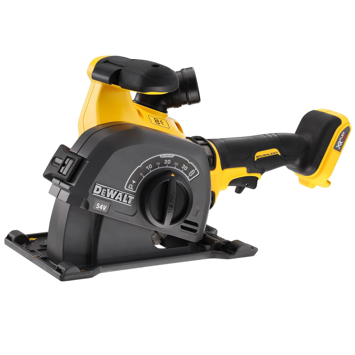 DEWALT Flexvolt DCG200NT-XJ Akku-Mauernutfraese, 54V, Basisversion