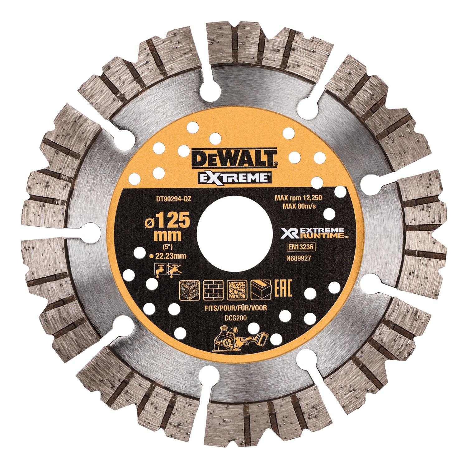 DEWALT DT90294-QZ Diamant-Fraesscheibe 125x22,23mm