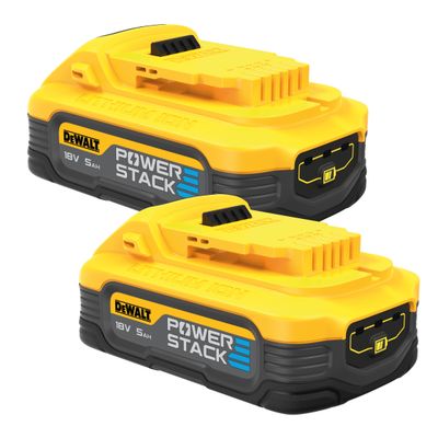 DEWALT DCBP518H2-XJ Powerstack Akku, 18V / 5,0Ah, 2er Set