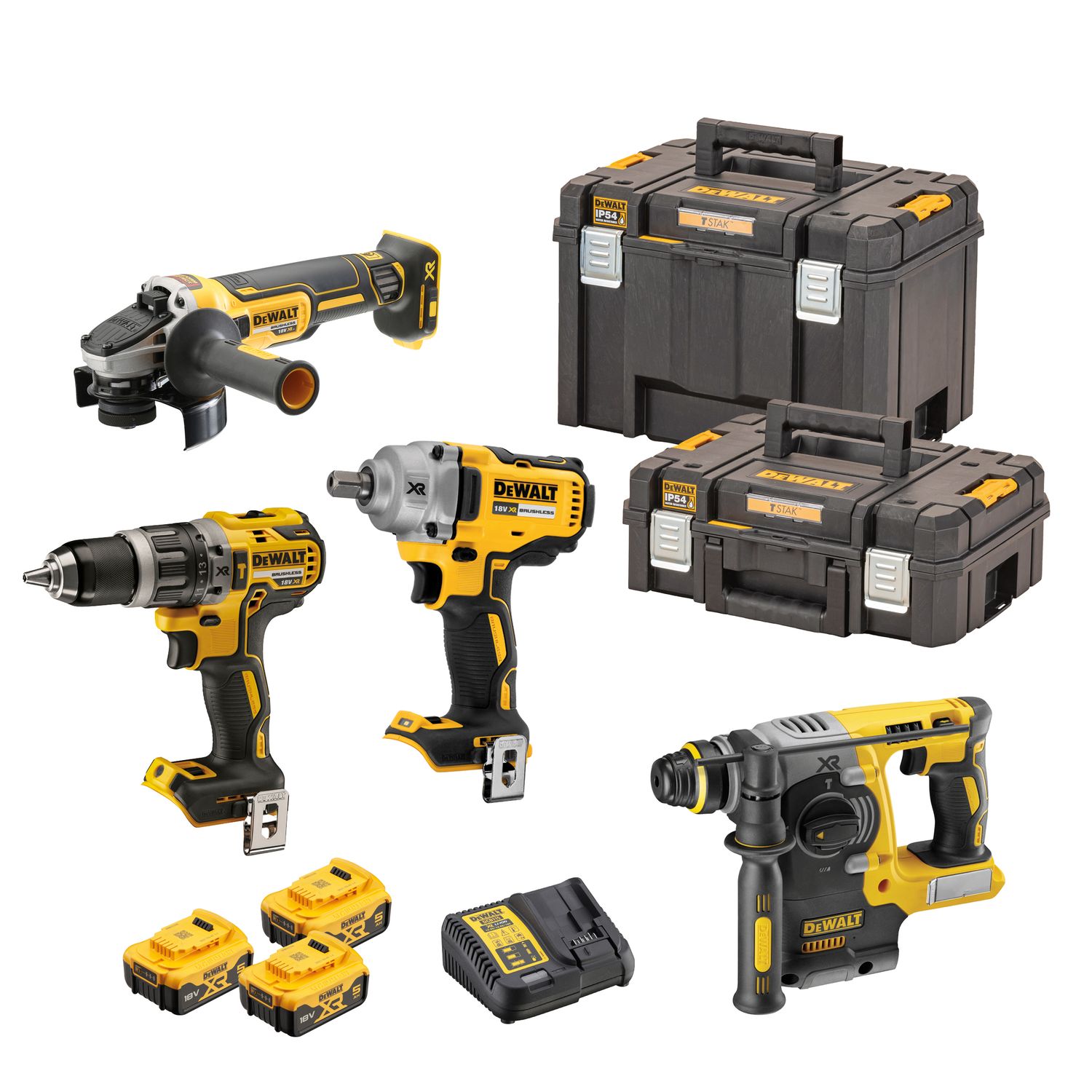 DEWALT DCK428P3T-QW Akku-Schlagbohrschrauber-Set 18V / 5Ah